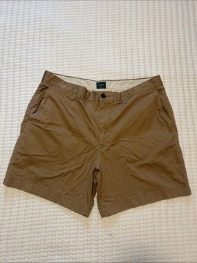 J. Crew Men’s Tan Portsider Flat Front Chino Shorts 38” Waist